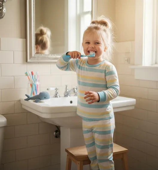 Girl Teeth Clean